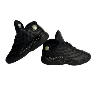Air Jordan 13 Retro GS Black Metallic Gold-Glitter Sz US-10C DC9444-007